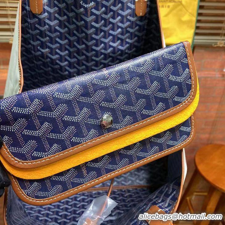 Super Quality Goyard Anjou St Louis Pertuis Tote Bag GM 2159 Navy Blue