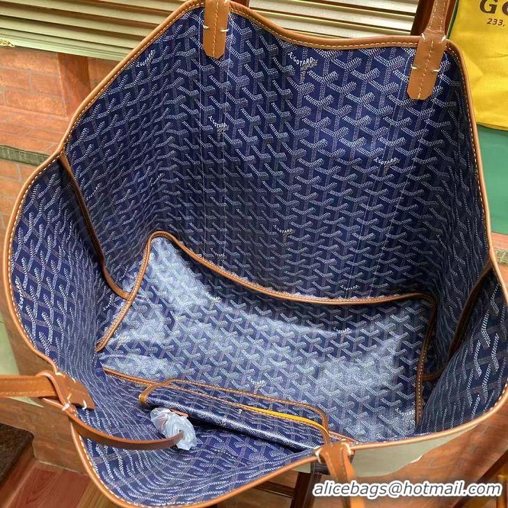 Super Quality Goyard Anjou St Louis Pertuis Tote Bag GM 2159 Navy Blue