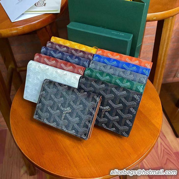 Purchase Low Cost Goyard New Card Case 020092 Black And Tan