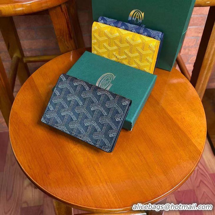 Top Grade Goyard New Card Wallet 020092 Black