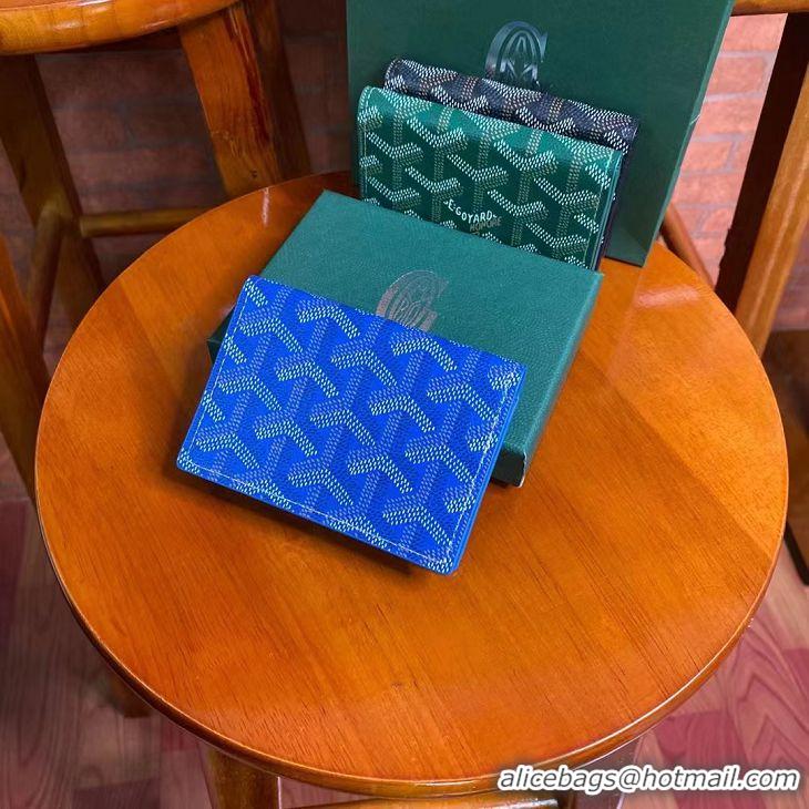 New Arrivals Goyard New Card Case 020092 Light Blue