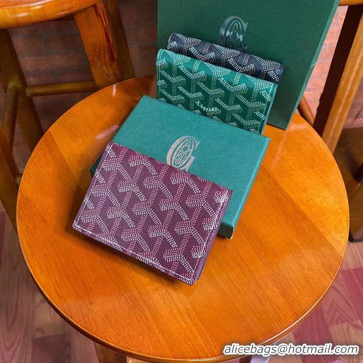 Design Inexpensive Goyard New Card Case 020092 Bungundy