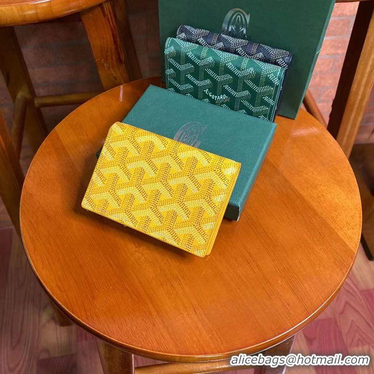 Buy Discount Goyard New Card Case 020092 Yellow