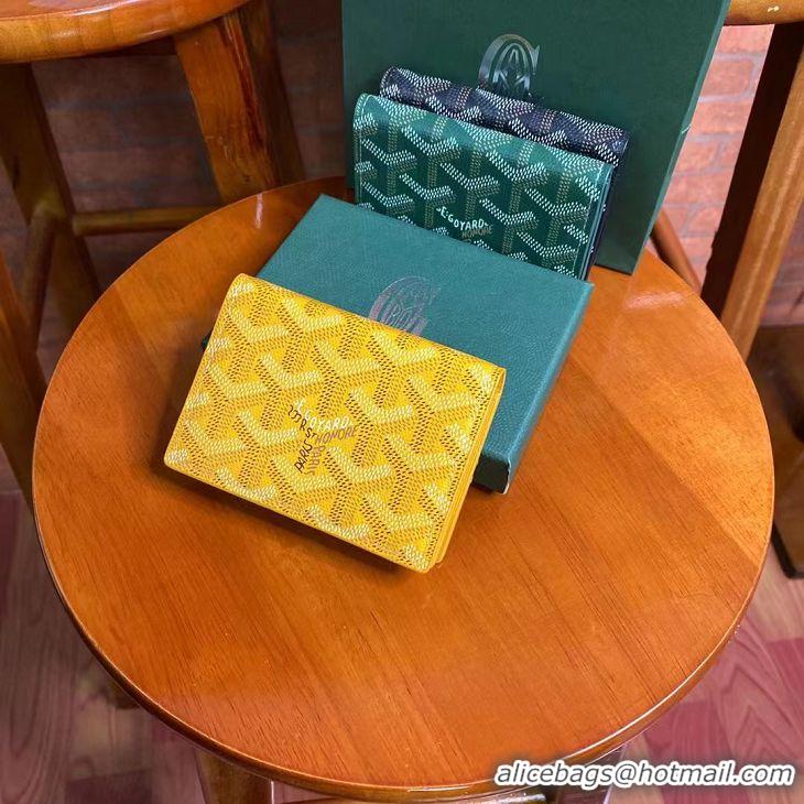 Buy Discount Goyard New Card Case 020092 Yellow