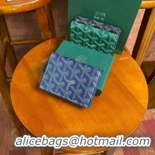 Top Quality Goyard New Card Case 020092 Navy Blue