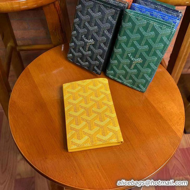 Reasonable Price Goyard Leather Card Cover Wallet 020093 Yellow