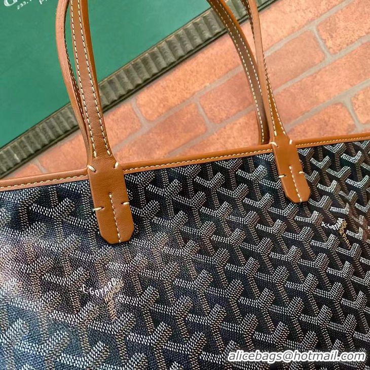 Good Taste Goyard Artois Original Zipper Bag 00319 Black And Tan