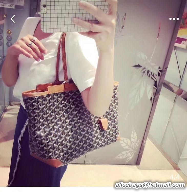 Top Sell Goyard Original Bellechasse Tote Bag 8959 Black And Tan