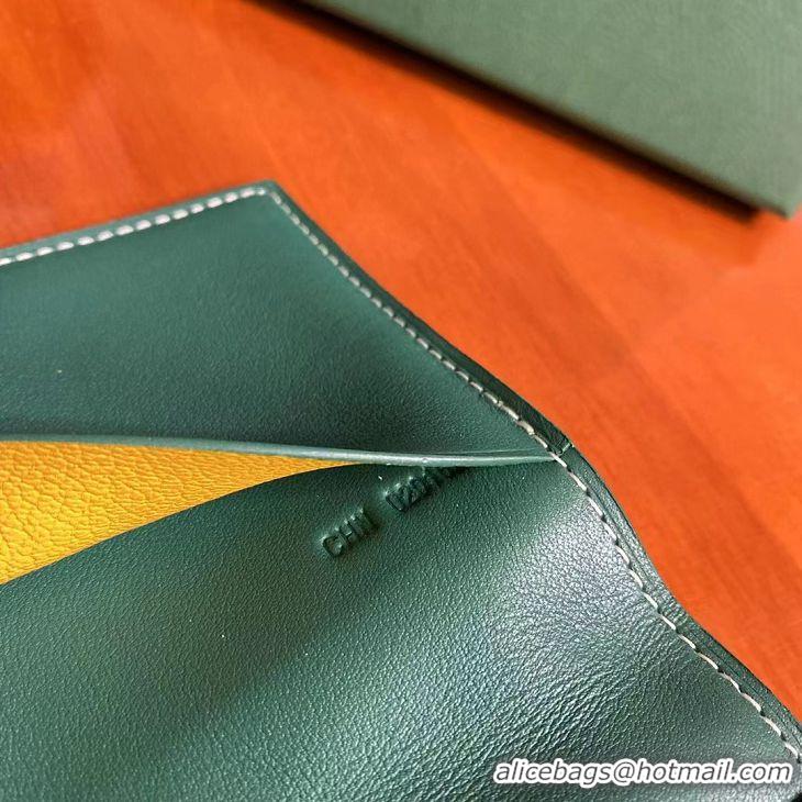 Discount Design Goyard Original Passport Holder 020109 Green