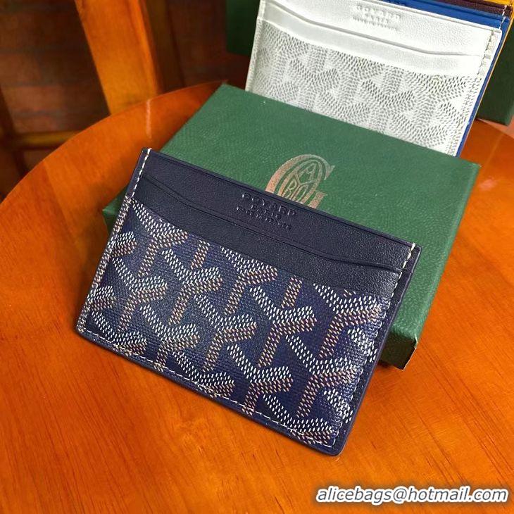 Top Sell Goyard Original Card Holder 020090 Navy Blue