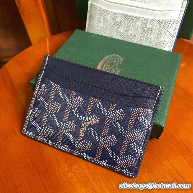 Top Sell Goyard Original Card Holder 020090 Navy Blue