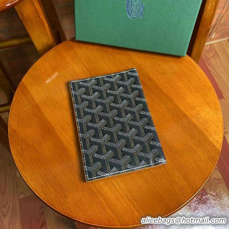 Discount Goyard Original Passport Cover 020109 Black And Tan