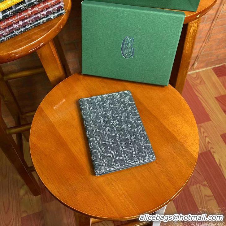 Buy Inexpensive Goyard Original Passport Wallet 020109 Dark Grey