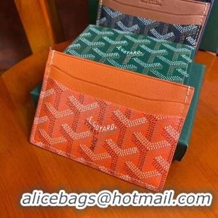 Newest Fashion Goyard Original Card Holder 020090 Orange