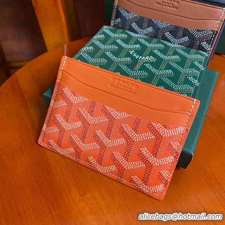 Newest Fashion Goyard Original Card Holder 020090 Orange