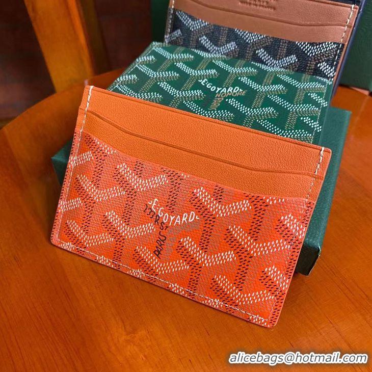 Newest Fashion Goyard Original Card Holder 020090 Orange