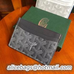 New Fashion Goyard Original Card Holder 020090 Dark Grey