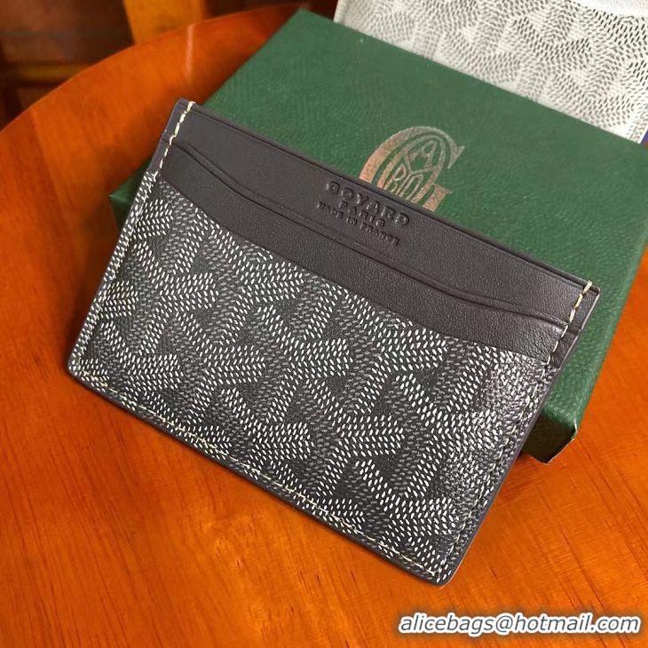 New Fashion Goyard Original Card Holder 020090 Dark Grey