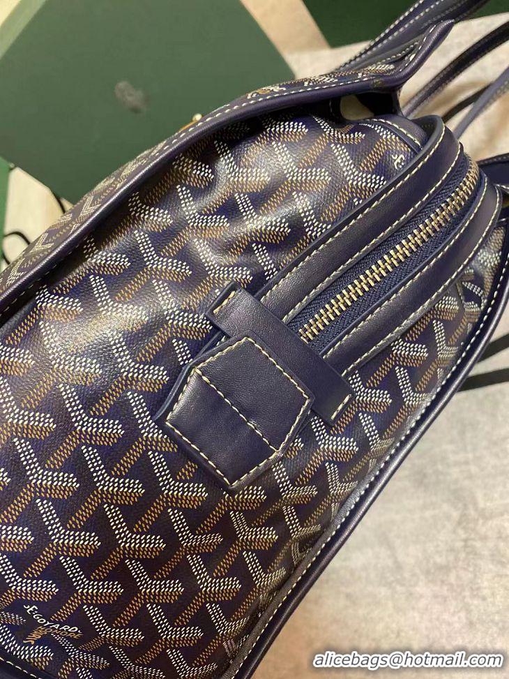 New Color Goyard Marquises Zippered Tote Bag 00317 Navy Blue