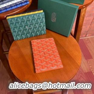 Good Product Goyard Original Passport Holder 020109 Orange