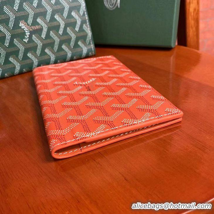 Good Product Goyard Original Passport Holder 020109 Orange