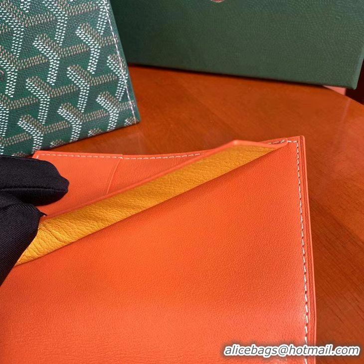 Good Product Goyard Original Passport Holder 020109 Orange