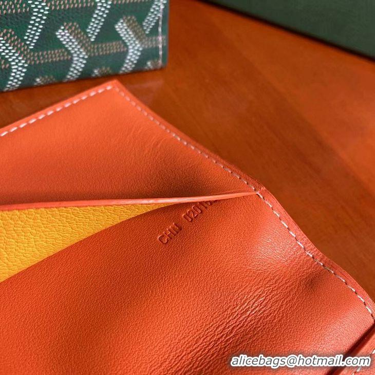 Good Product Goyard Original Passport Holder 020109 Orange