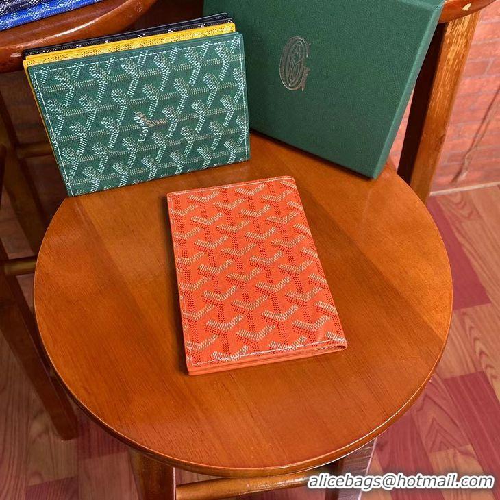 Good Product Goyard Original Passport Holder 020109 Orange