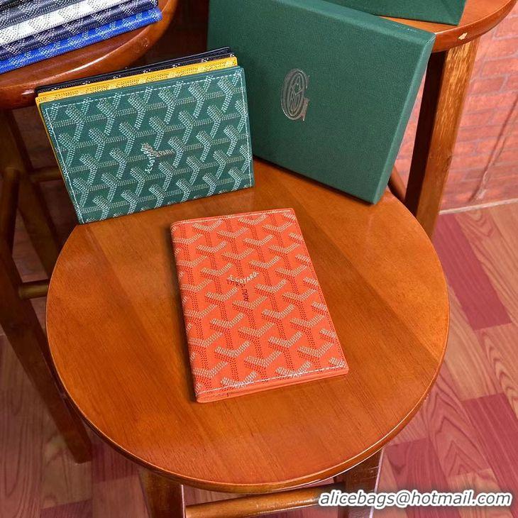 Good Product Goyard Original Passport Holder 020109 Orange