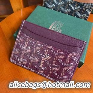 Shop Discount Goyard Original Card Holder 020090 Bungundy