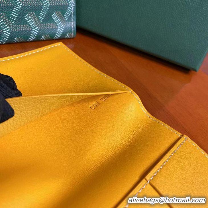 Hot Sale Goyard Original Passport Holder 020109 Yellow