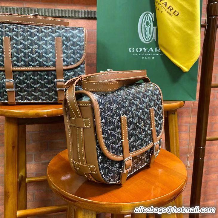 Well Crafted Goyard Original Messenger Bag PM 8966 Black And Tan