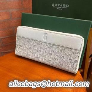 Luxury Cheapest Goyard Original Zippy Organizer Wallet 020111 White