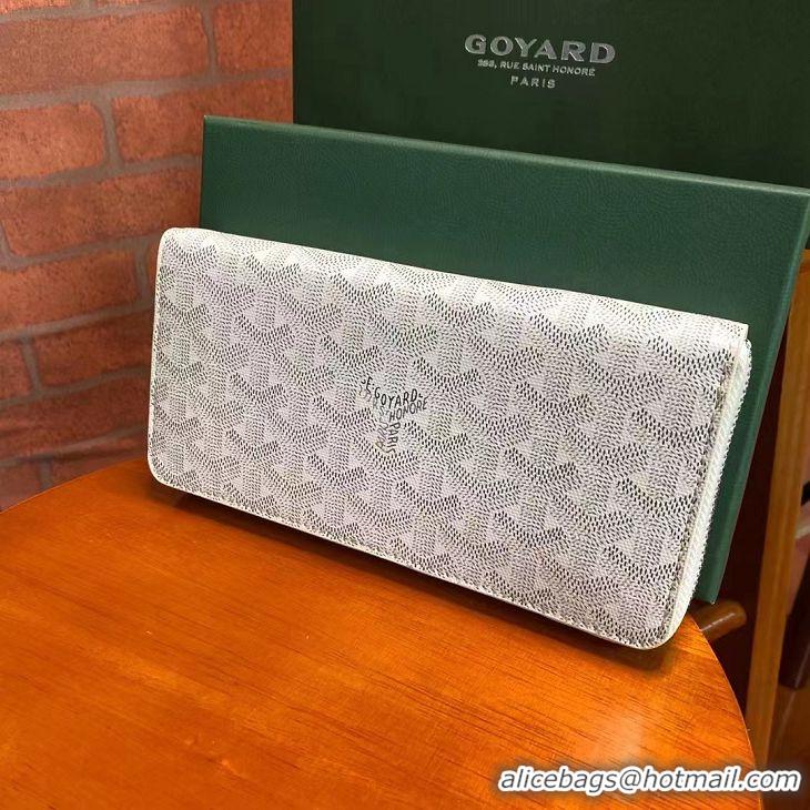 Luxury Cheapest Goyard Original Zippy Organizer Wallet 020111 White