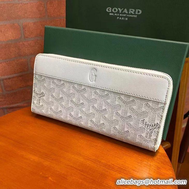 Luxury Cheapest Goyard Original Zippy Organizer Wallet 020111 White