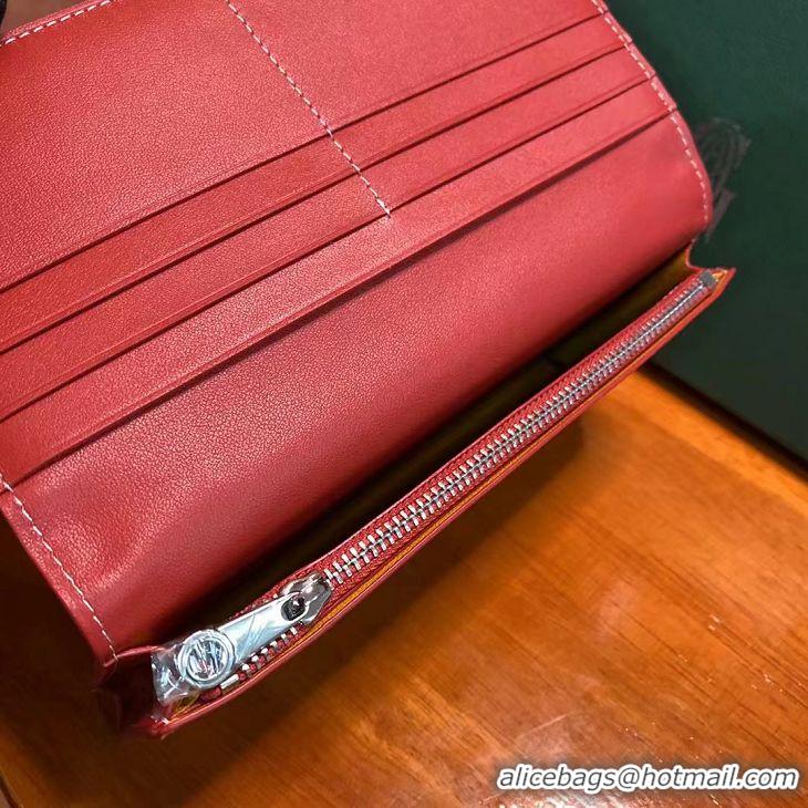 Shop Discount Goyard Original Long Purse 020081 Red