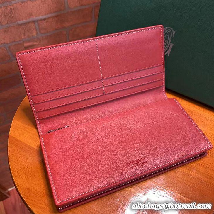 Shop Discount Goyard Original Long Purse 020081 Red