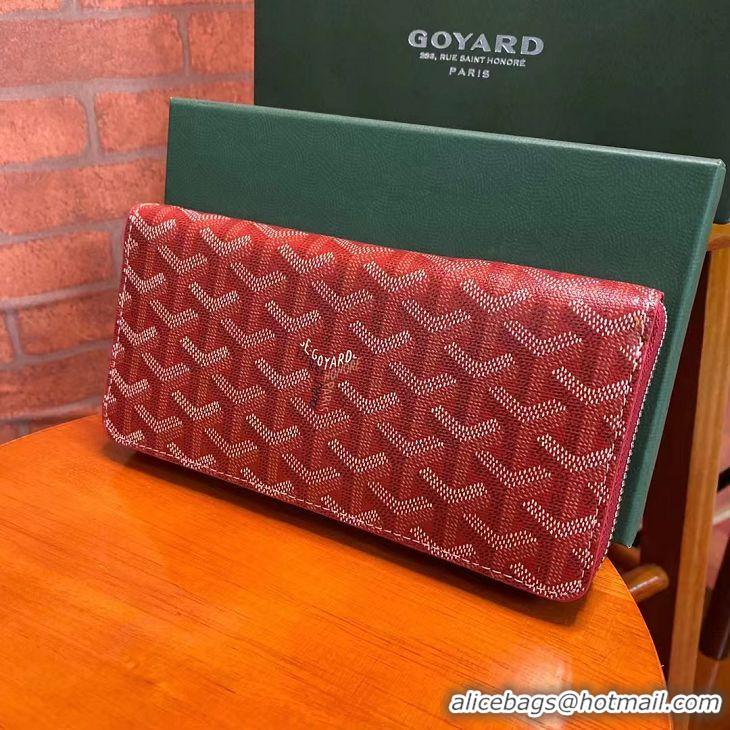 Good Taste Goyard Original Zippy Organizer Wallet 020111 Red