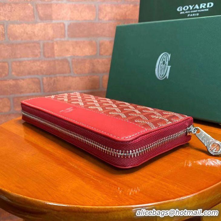 Good Taste Goyard Original Zippy Organizer Wallet 020111 Red