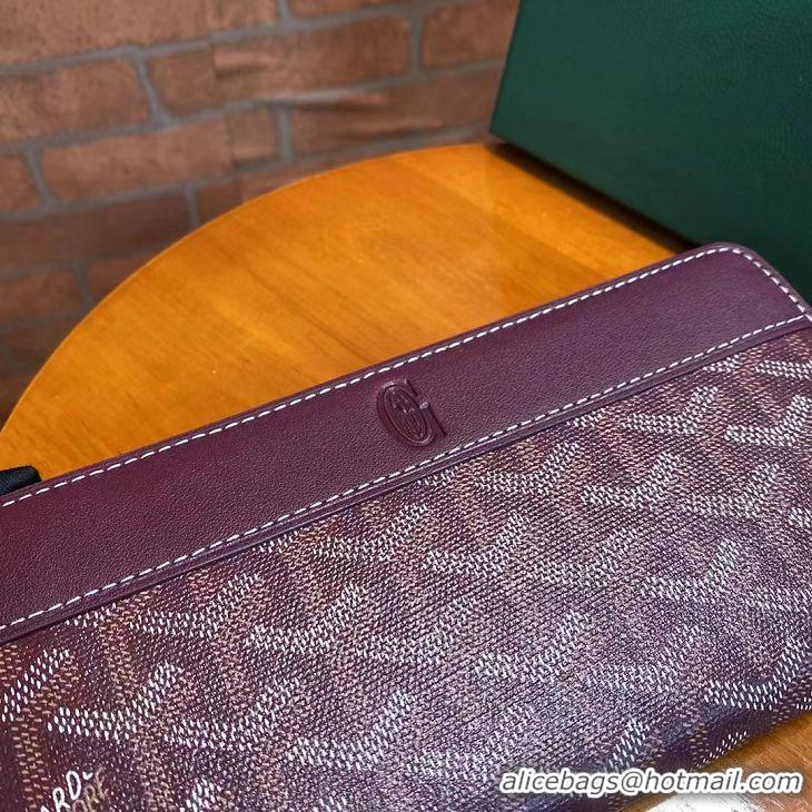 Buy Grade Goyard Original Zippy Organizer Wallet 020111 Bungundy