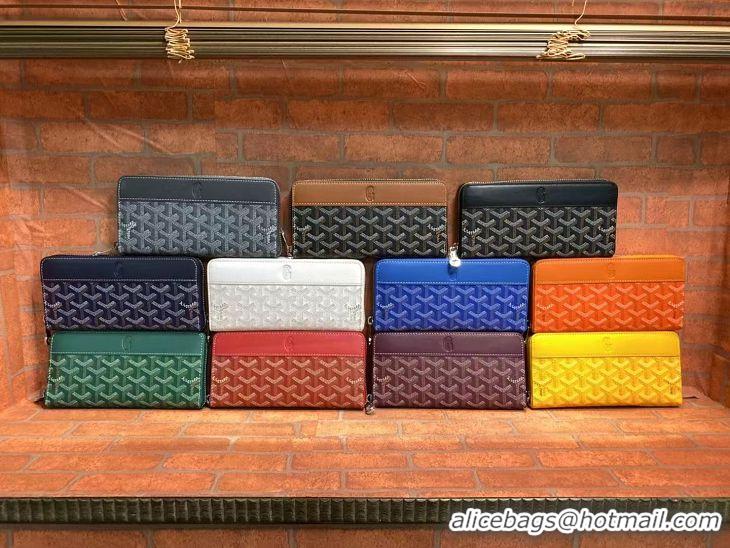 Buy Grade Goyard Original Zippy Organizer Wallet 020111 Bungundy