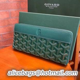 Good Looking Goyard Original Zippy Organizer Wallet 020111 Green