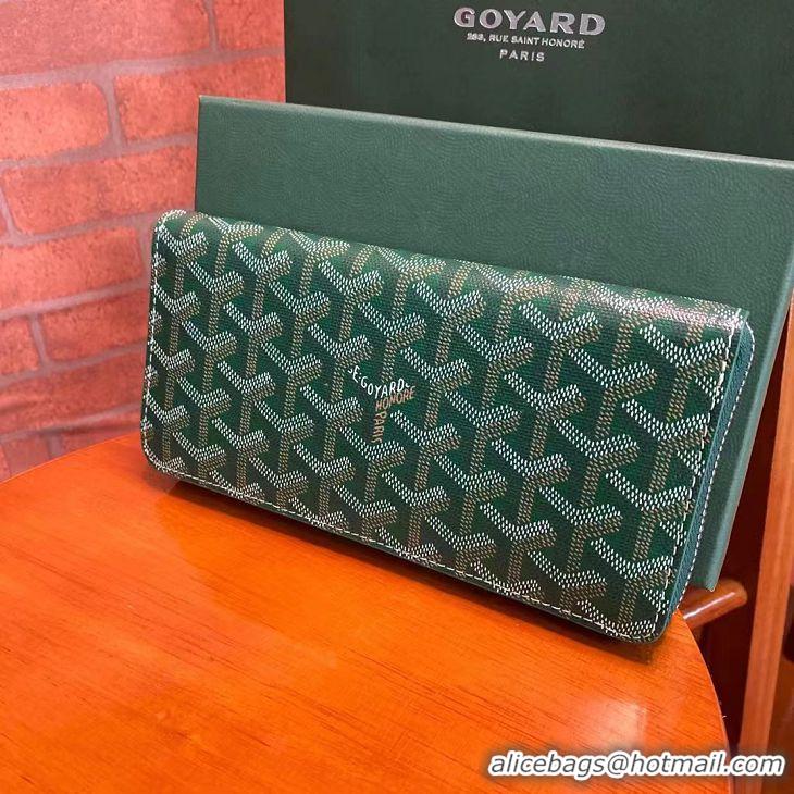 Good Looking Goyard Original Zippy Organizer Wallet 020111 Green