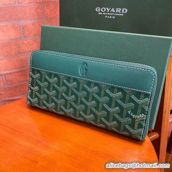 Good Looking Goyard Original Zippy Organizer Wallet 020111 Green