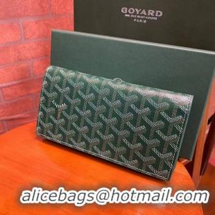 Elegant Discount Goyard Original Long Purse 020081 Green