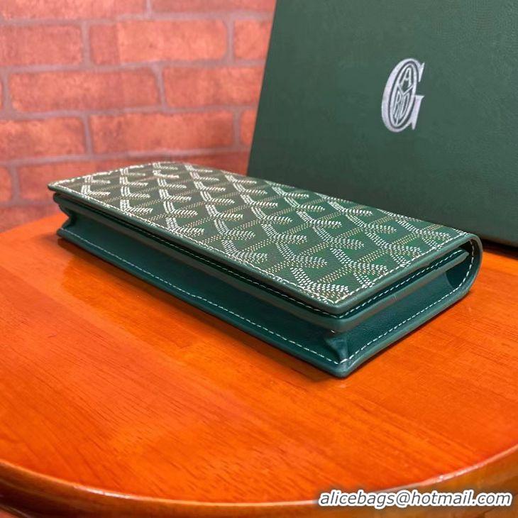 Elegant Discount Goyard Original Long Purse 020081 Green