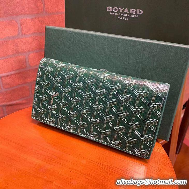 Elegant Discount Goyard Original Long Purse 020081 Green