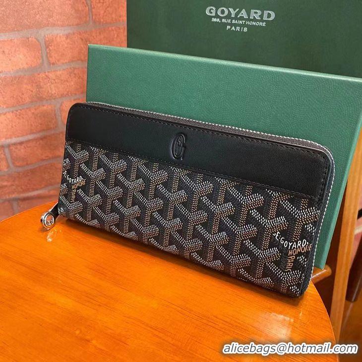 Most Popular Goyard Original Zippy Organizer Wallet 020111 Black