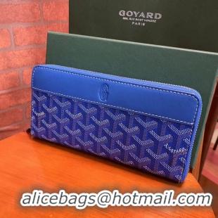 Original Cheap Goyard Original Zippy Organizer Wallet 020111 Light Blue