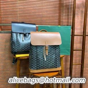 Newly Launched Goyard Alpin Original Backpack G8710 Black And Tan